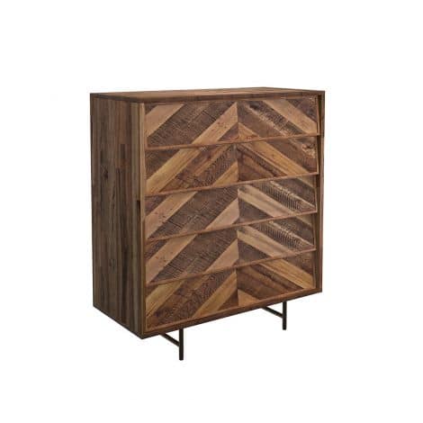 TỦ CAO 5 NGĂN KÉO SUPERB 100CM-2340